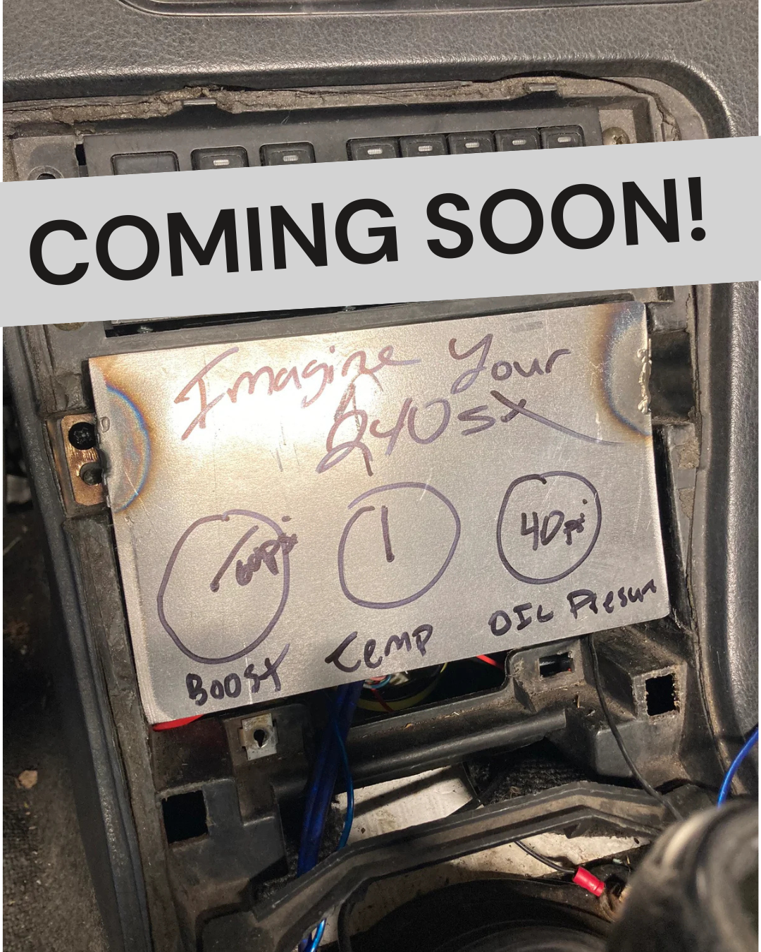 240SX S13 Full Radio Delete Plate