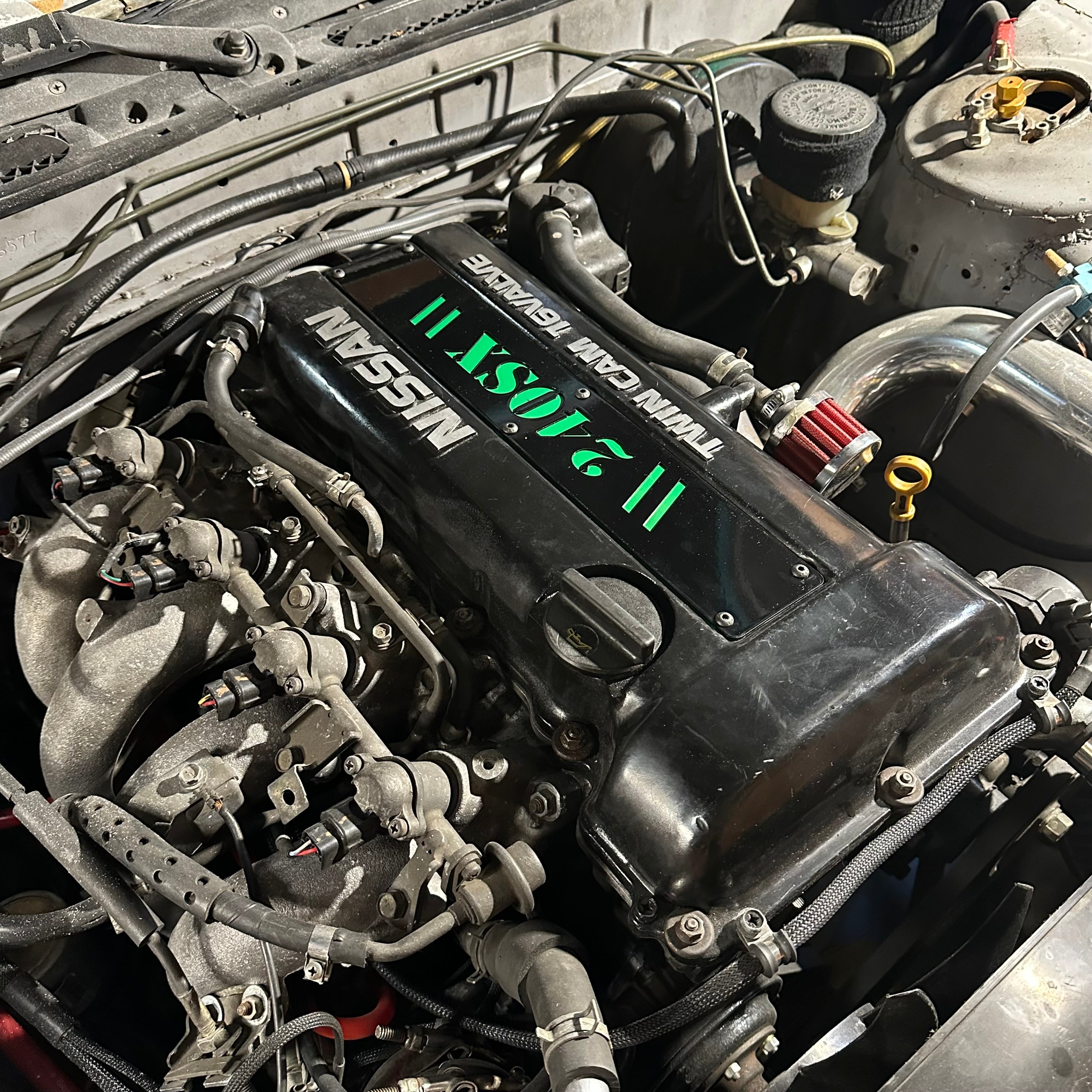 SR20DET Engine Cover Black – 240SX