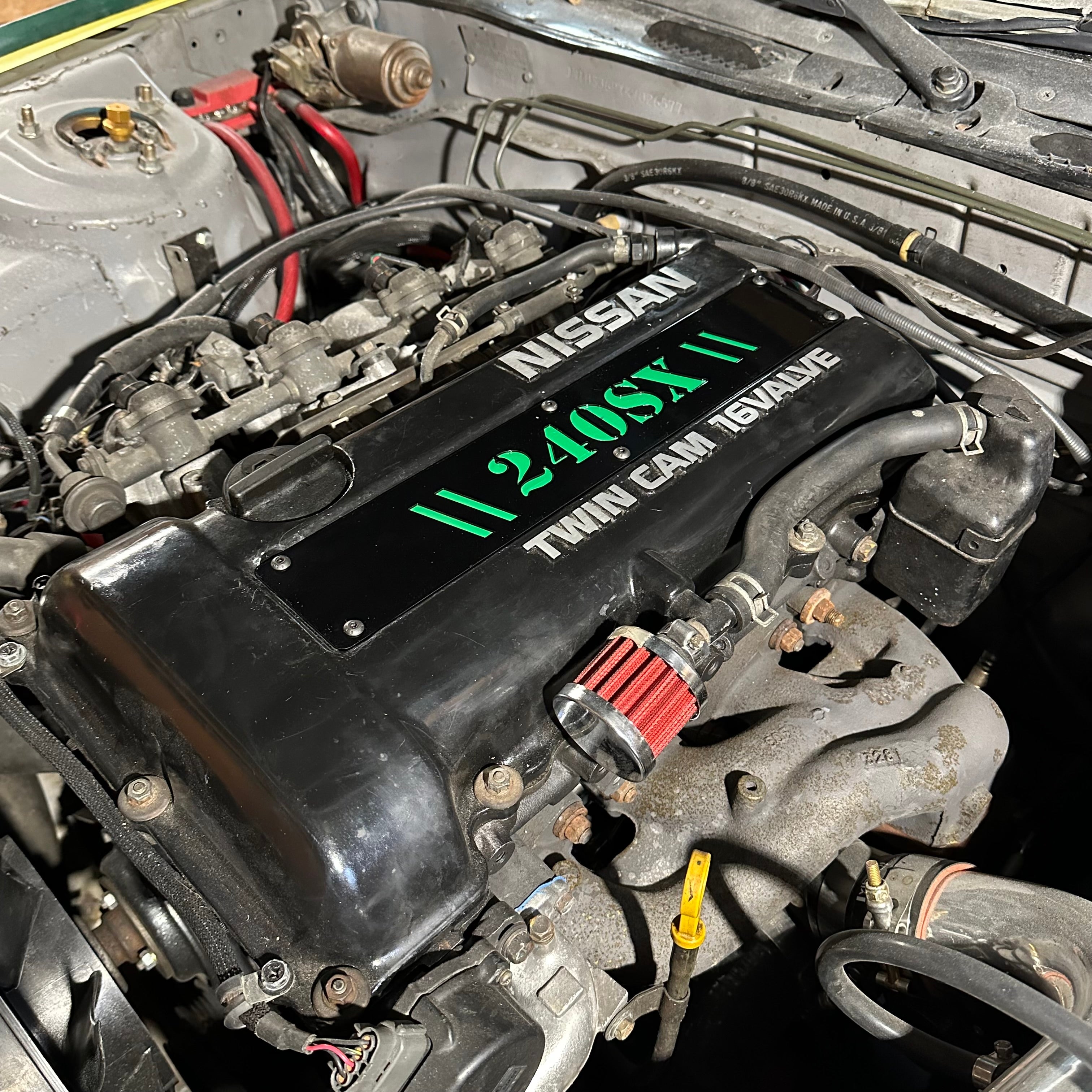 SR20DET Engine Cover Black – 240SX